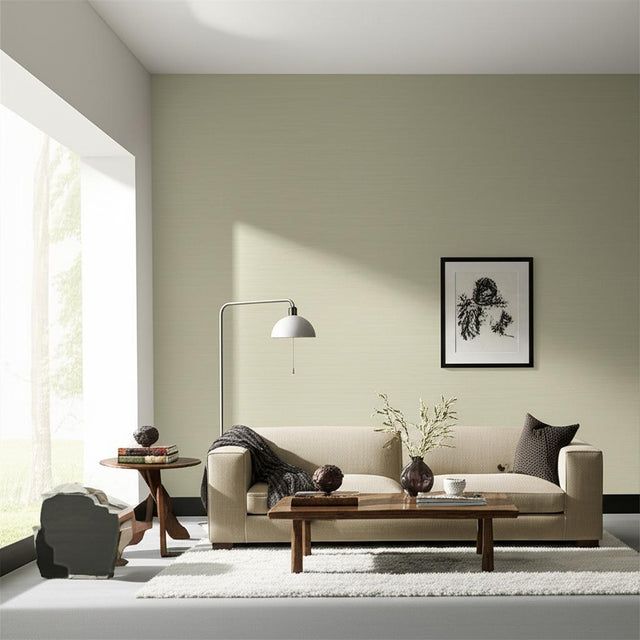 Haruki Sisal Fog by Schumacher Classic Sisal Wallcovering – Schumacher 5004724