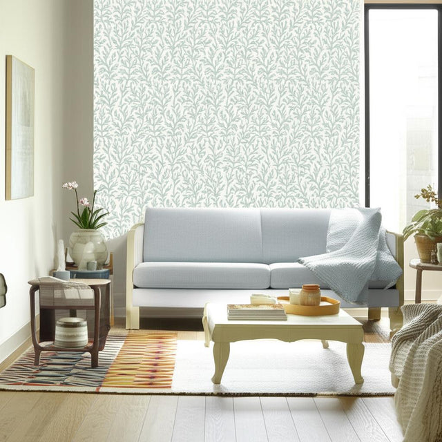 Sea Coral Mineral by Schumacher Charming Small-Scale Coral Motif Wallpaper – Schumacher 5004733