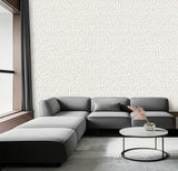 Leaves Platinum Modern Nature Hand Screen Wallpaper – Schumacher 5005020