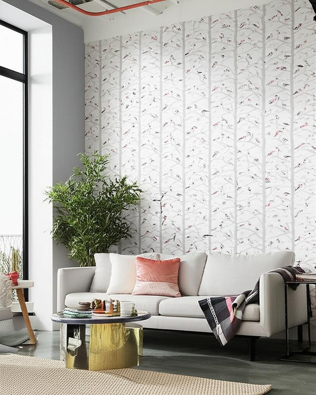 A-TWITTER Blush by Schumacher Modern Nature Collection Wallpaper – Schumacher 5005032