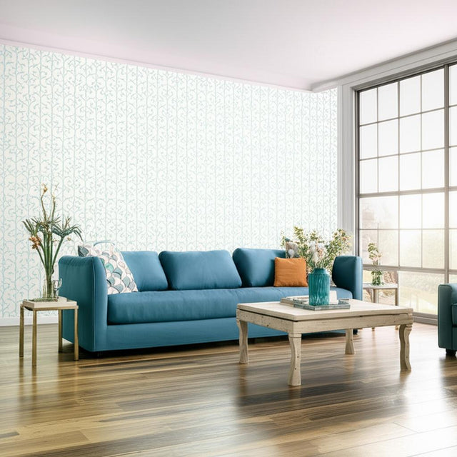Manor Gate Mineral by Schumacher Modern Nature Wallpaper – Schumacher 5005051