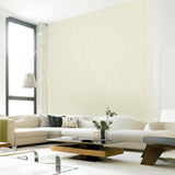 Leafy Scroll Bone by Schumacher Surface Printed Wallpaper – Schumacher 5005091
