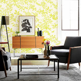 Shadow Vine Chartreuse by Schumacher Botanical Wallpaper – Modern Nature Collection 5005102