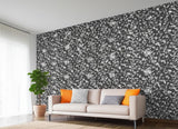 Shadow Vine Charcoal by Schumacher Modern Nature Botanical Wallpaper – Schumacher 5005103
