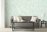 Shantung Silhouette Print Mineral by Schumacher Whimsical Chinoiserie Wallpaper – Schumacher 5005153