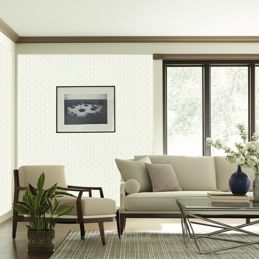 Ribbon Wave Mineral by Schumacher Simply Charming Collection Wallpaper – Schumacher 5005161