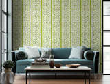 KHANPUR VINE Pear by Schumacher Jaipur Collection Block Print Wallpaper – Schumacher 5005212