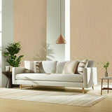 Bakara Leaf Gilt by Schumacher Jaipur Collection Hand-Screened Botanical Wallpaper – Schumacher 5005233