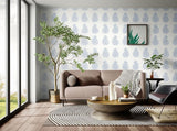Madras Paisley Delft Blue by Schumacher Jaipur Collection Hand Screen Printed Wallpaper – Schumacher 5005301