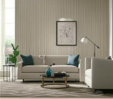 Metallic Strie Silvered Taupe by Schumacher Handcrafted Wallcovering – Schumacher 5005711