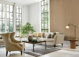 Metallic Strie Sable by Schumacher Handcrafted Wallcovering – Schumacher 5005712