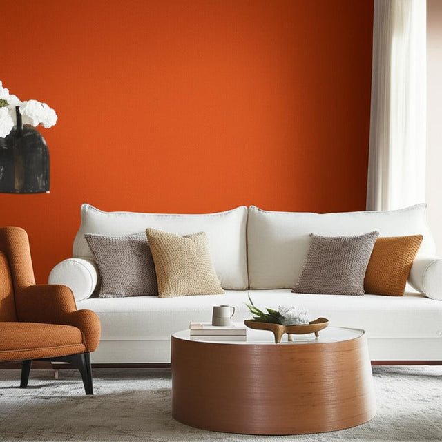 Shagreen Chinese Orange Embossed Faux Wallpaper – Schumacher 5005852