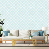 Morocco Sky by Schumacher Geometric Quatrefoil Wallpaper – Schumacher 5005871