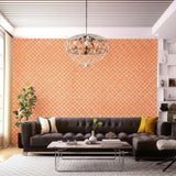 Morocco Terra Cotta Geometric Wallpaper – Schumacher 5005874