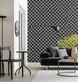 Morocco Black Geometric Wallpaper – Schumacher 5005876