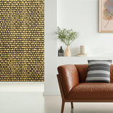 Queen of Spain Gold by Schumacher Iconic Mid-Century Modern Wallpaper – Schumacher 5005884