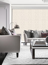 Malaga Silver Metallic Celtic Knot Wallpaper – Schumacher 5005932