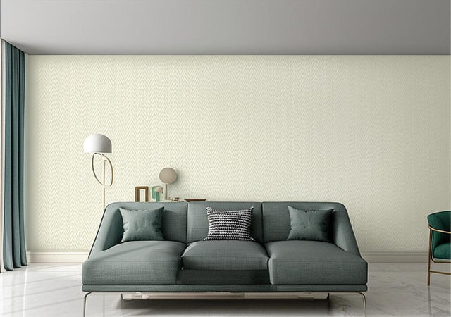Kasari Ikat Aquamarine by Schumacher Modern Chevron Wallpaper – Schumacher 5005991