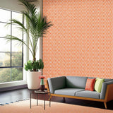 Kasari Ikat Terra Cotta by Schumacher Bold Zigzag Ikat Wallpaper – Schumacher 5005994