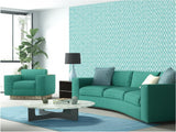 Kasari Ikat Azure by Schumacher Modern Ikat Zigzag Wallpaper – Schumacher 5005995