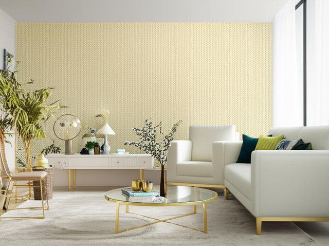 Medina Gold Geometric Wallpaper by Schumacher – 5006011