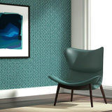 Medina Peacock Geometric Wallpaper – Schumacher 5006015