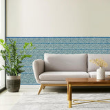Darro Mosaic Border Aegean by Schumacher Geometric Wallcovering Border – Schumacher 5006020