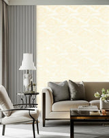 Cirrus Clouds Sisal Blanched by Celerie Kemble Hand-Screened Wallpaper – Schumacher 5006061
