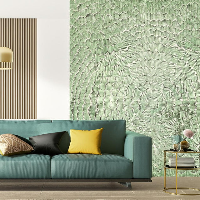 Feather Bloom Sisal Emerald & Ore by Celerie Kemble – Schumacher 5006072