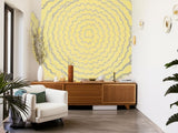 Feather Bloom Sisal Sun & Fog by Celerie Kemble Designer Wallpaper – Schumacher 5006077