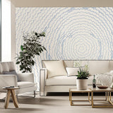 Feather Bloom Sisal Wisteria by Celerie Kemble Hand-Printed Wallpaper – Schumacher 5006078