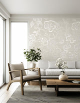 Hothouse Flowers Sisal Fog & Chalk by Celerie Kemble – Schumacher 5006090