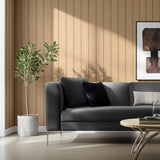 Stud Stripe Natural / Bronze by Celerie Kemble Modern Metallic Wallpaper – Schumacher 5006111