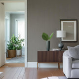 Pearce Herringbone Smoke by Schumacher Quiet Beauty Collection Woven Geometric Wallpaper – Schumacher 5006172