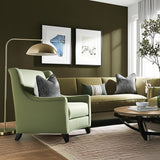 Pearce Herringbone Moss by Schumacher Luxe Lodge Collection Wallpaper – Schumacher 5006173