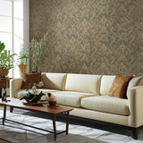 Sinclair Paisley Java Luxe Lodge Wallpaper – Schumacher 5006250