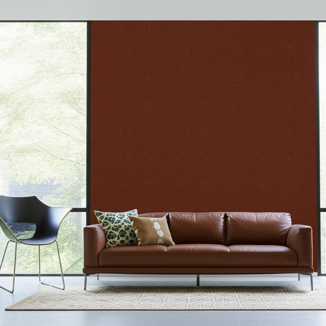 Amarillo Cordovan Luxe Lodge Faux Leather Wallcovering – Schumacher 5006260