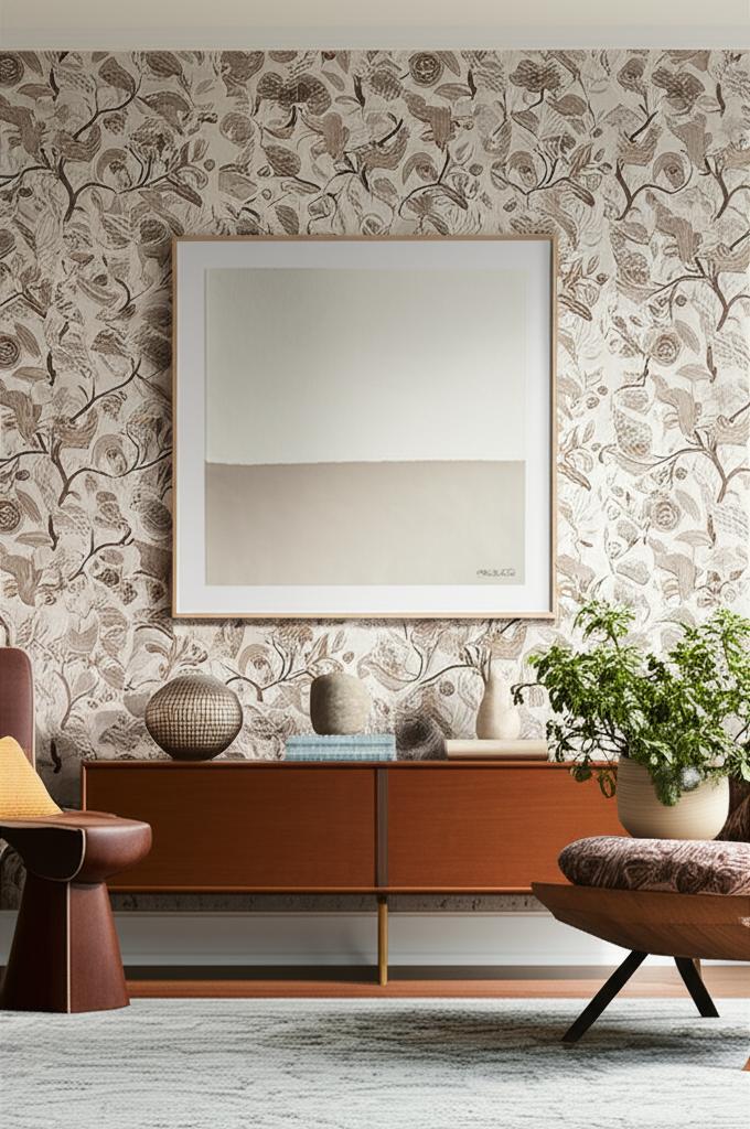 Sinhala Sidewall Stone by Schumacher Martyn Lawrence Bullard Botanical Wallpaper – Schumacher 5006613