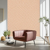 Taj Trellis Pomegranate by Schumacher Martyn Lawrence Bullard Geometric Trellis Wallpaper – Schumacher 5006622
