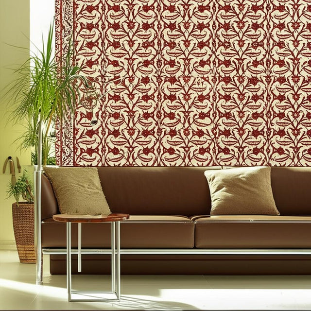Topkapi Pomegranate by Schumacher Ottoman Chic Wallpaper – Schumacher 5006662