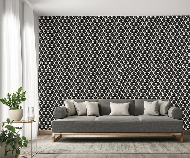 Mughal Leaf Noir by Schumacher Ottoman Chic Collection Wallpaper – Martyn Lawrence Bullard 5006670