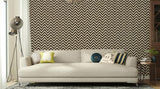FEZ Sepia Chevron Stripe Wallpaper by Schumacher – Martyn Lawrence Bullard 5006730