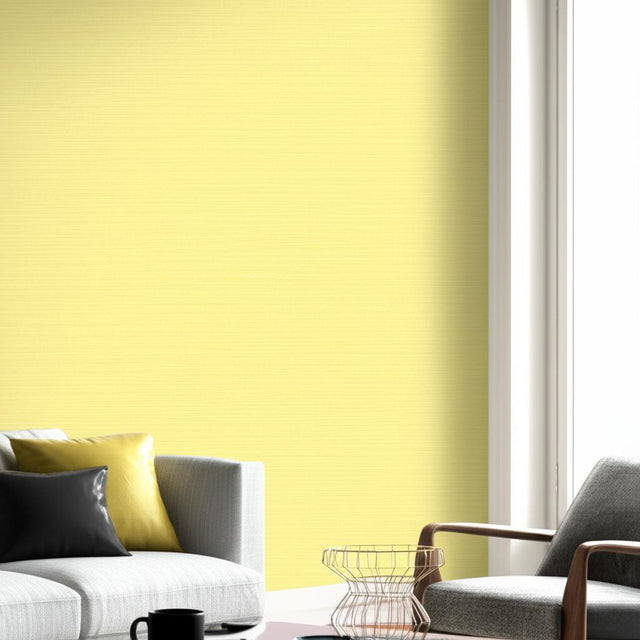 Haiku Sisal Citrine by Schumacher Grasscloth Wallpaper – Schumacher 5006861