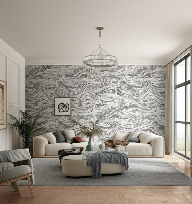 Romeo Carrara Faux Marble Wallpaper by Schumacher – Martyn Lawrence Bullard 5006890