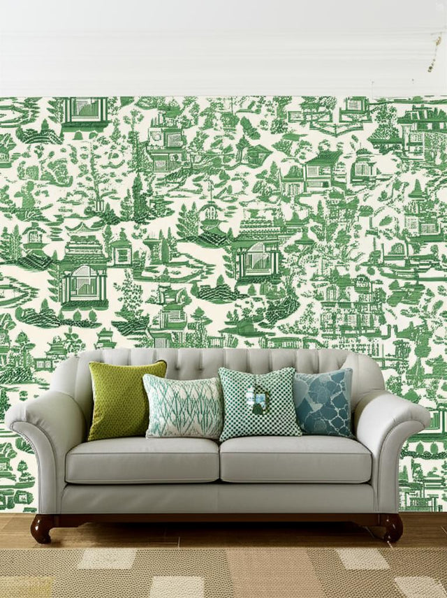 NANJING Jade by Schumacher Exuberant Prints Collection Wallpaper – Schumacher 5006912