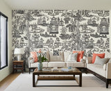 NANJING Smoke Scenic Chinoiserie Wallpaper – Schumacher 5006913
