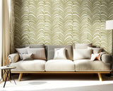 Zebra Palm Khaki by Schumacher Bold Palm Leaf Wallpaper – Print Happy Collection 5006930