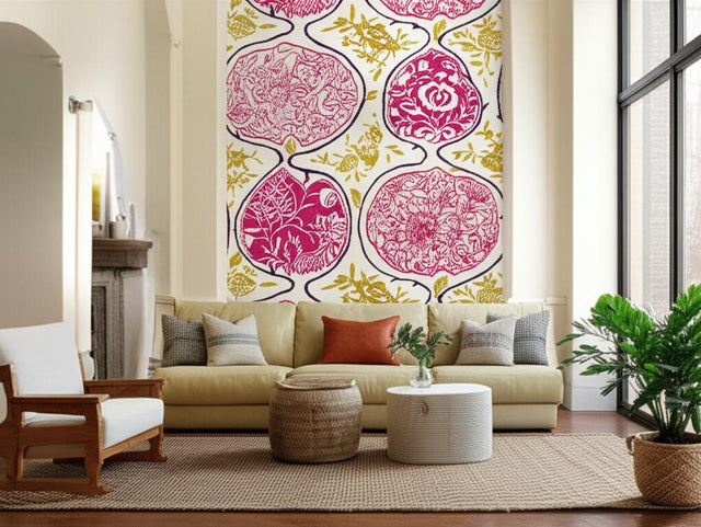 KATSUGI Fuchsia & Chartreuse by Schumacher Exuberant Prints Wallpaper – Schumacher 5006963