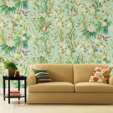 Seychelles Sea by Schumacher Tropical Birds & Blooms Wallpaper – Schumacher 5006971