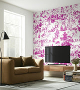 Chinois Peony by Schumacher Chinoiserie Toile Wallpaper – Schumacher 5007001